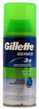 GILLETTE SHAVING GEL 3X ACTION SENSITIVE 2.5oz 70G