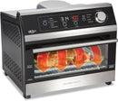 Hamilton Beach Digital Air Fryer Toaster Oven, Fits 12” Pizza or 6 Slices of Toast, 1800W, Steel (31220), Black with Stainless Accents