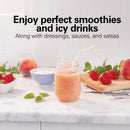 Hamilton Beach Personal Blender for Shakes and Smoothies, 600 Watts, 20oz Single Serve Glass Jar, Black (51157)