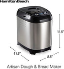 Hamilton Beach Artisan Dough & Bread Maker, 14 Settings, Stainless Steel, 29985