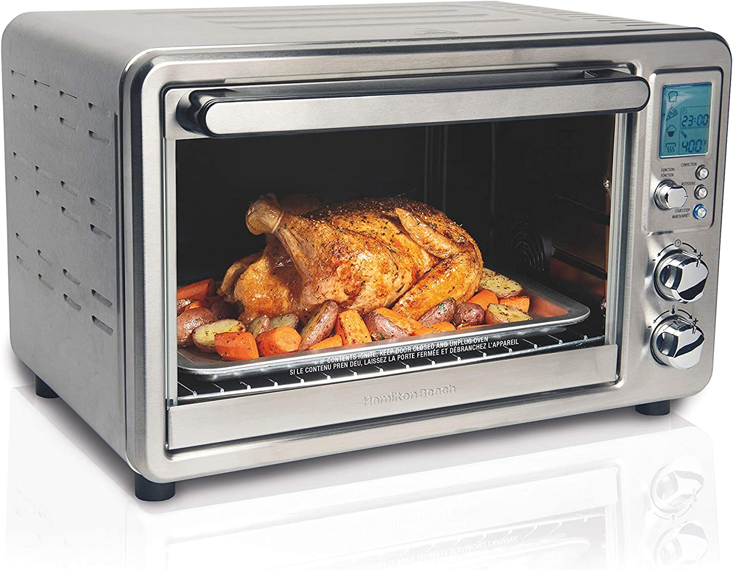 Hamilton Beach 31116PS Proctor 4 Slice Toaster Oven Refresh White Broi