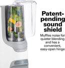 Hamilton Beach® 53625 Power Blender™ Plus 20 Oz. Blender, 800 Watts, Smoothie, Green Smoothie, Blend and Pulse Functions, Leakproof Flip-Top Lid, Gray