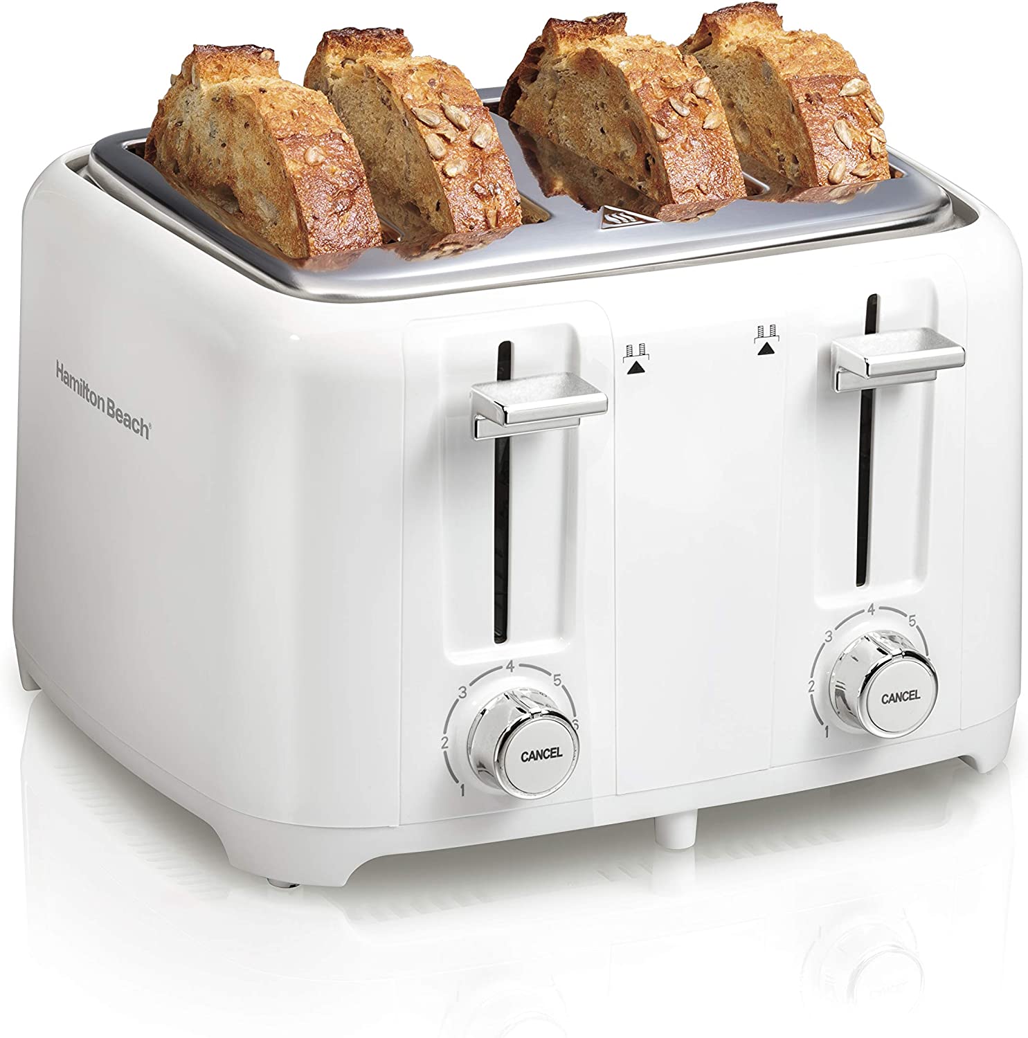 Proctor Silex 4 Slice Toaster with Extra Wide Slots for Bagels, Cool-Touch  Walls, Shade Selector, Toast Boost, Auto Shut-off and Cancel Button, Black  (24215PS)