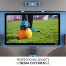 QualGear® QG-PS-FF6-169-150-W 16:9 Fixed Frame Projector Screen, 150-Inch 4k HD Ultra White 1.2 Gain