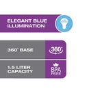 Salton Cordless Electric Compact Glass Kettle, Water Boiler and Tea Heater 1.5 L/Qt, GK1831