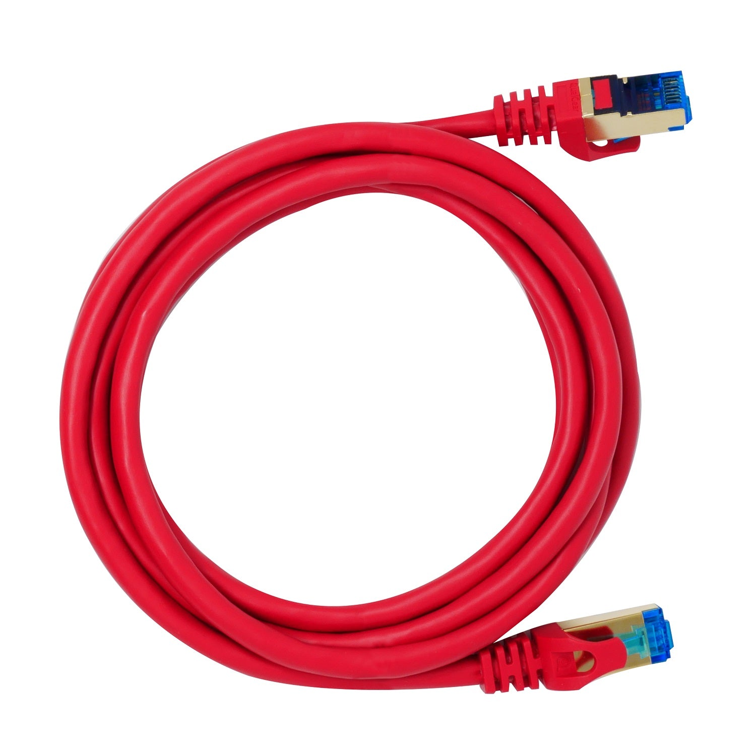 Network-cables-QualGear QG-CAT7F-1FT-RED CAT 7 S/FTP Ethernet Cable Length