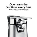 Hamilton Beach 76778 SureCut Stainless Steel Tall Can Opener with OpenMate Multi-Tool, Silver