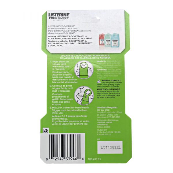 LISTERINE POCKET MIST 7.7ML FRESH BURST/36 ()