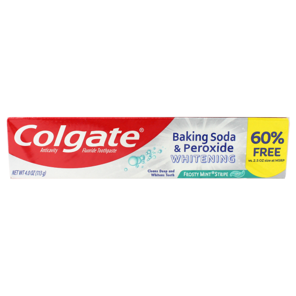 Colgate T/P 113g Baking Soda & Peroxide Gel W/ Bonus/24