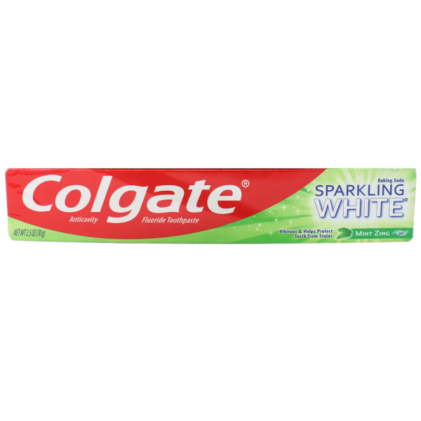 COLGATE T/P 70G SPARKLING WHITE MINT ZING/24 ()