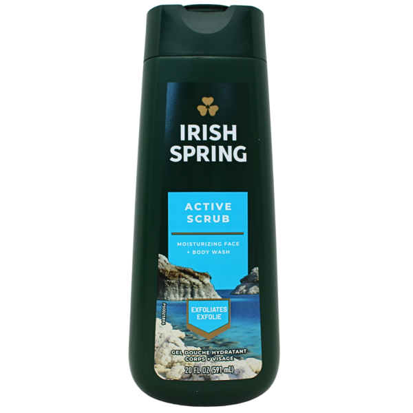 IRISH SPRING B/W 591ML ACTIVE SCRUB (B)/4 ()