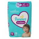 PAMPERS DIAPERS 19CT SIZE 5 JUMBO/4 ()