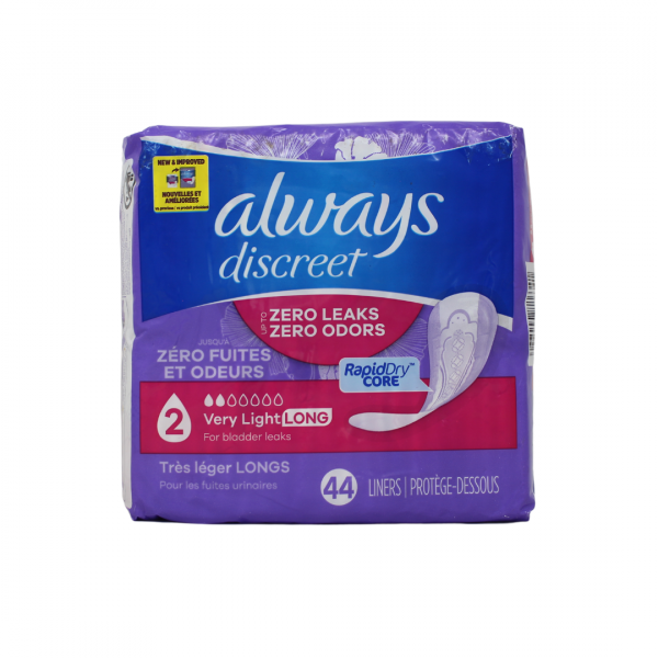 ALWAYS DISCRET 44CT LINERS LONG LNGTH (B)/R6 ()