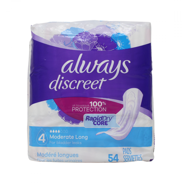 ALWAYS DISCREET 54CT PADS MOD LONG (B)/R4 ()