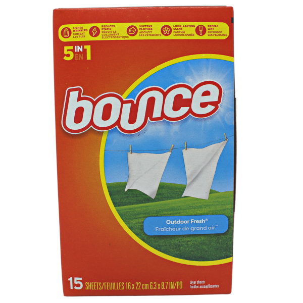 BOUNCE F/S 15CT SHEETS OUTDOOR FRESH (B)/15 ()