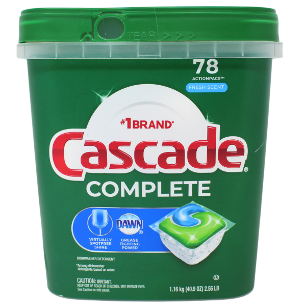 Cascade Actionpacs 78ct Complete Fresh/R