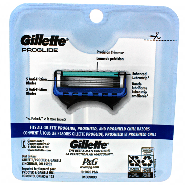 GILLETTE FUSION5 PROGLIDE 12CARTS/3 ()