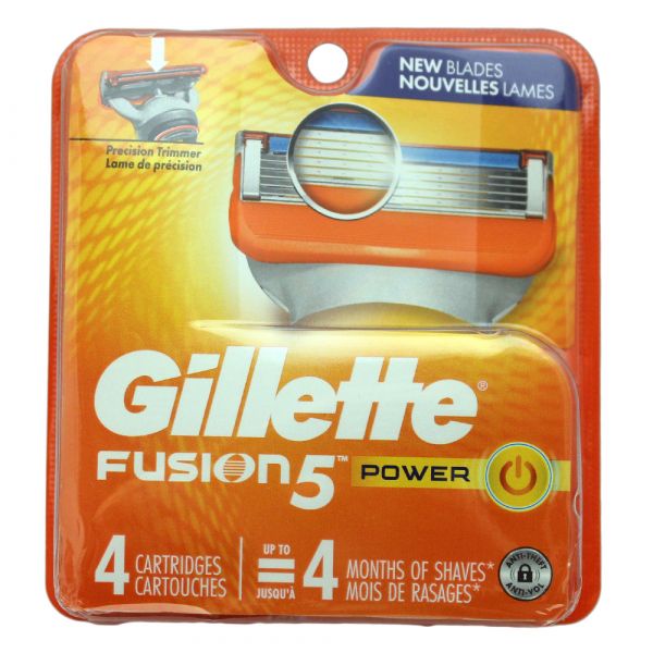 Gillette Fusion5 Pwr 4carts/3