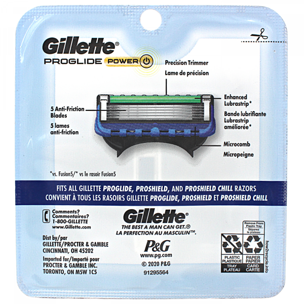 GILLETTE FUSION5 PROGLIDE PWR 8CARTS/3 ()