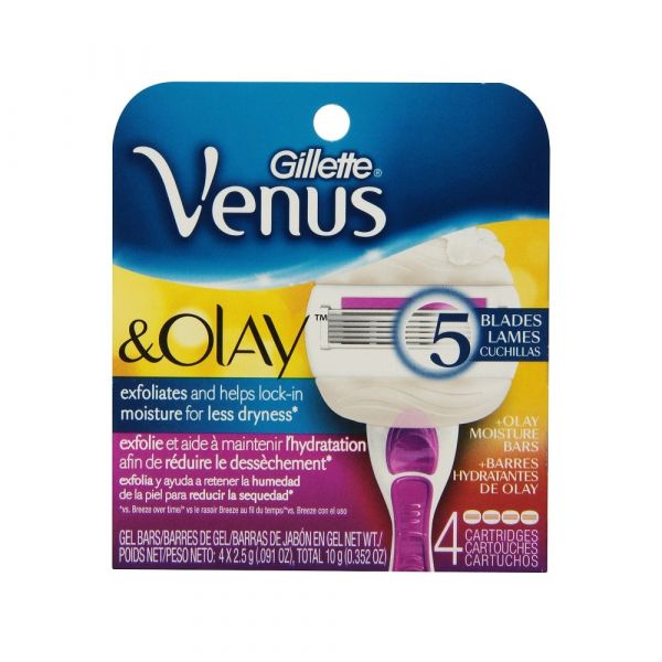 GILLETTE VENUS&OLAY 4CARTS/R ()