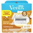 GILLETTE VENUS 6CARTS COMFORT GLIDE +OLAY COCONUT/R ()