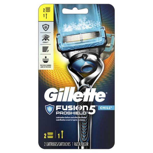 GILLETTE FUSION5 PROSHIELD CHILL 1RZR+2CARTS/R ()