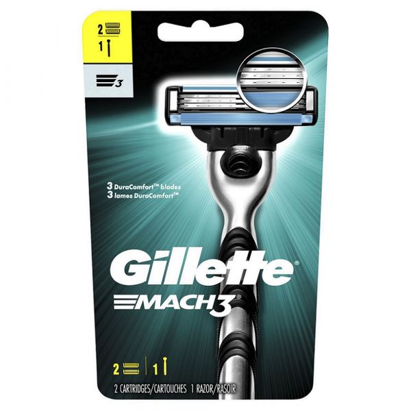 Gillette Mach 3 1rzr+2carts/6