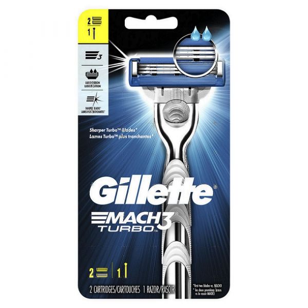 GILLETTE MACH 3 TURBO 1RZR+2CARTS/6 ()