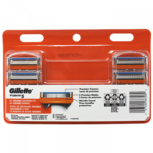 GILLETTE FUSION5 12CARTS CARDED/3 ()