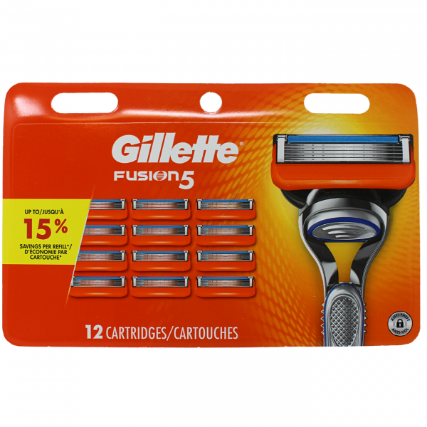 GILLETTE FUSION5 12CARTS CARDED/3 ()