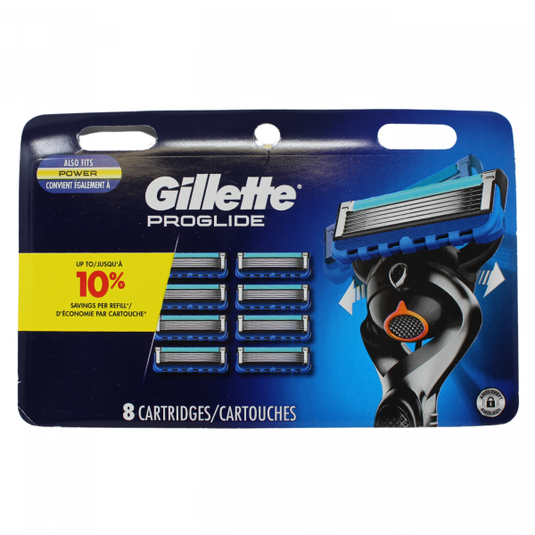 GILLETTE FUSION5 PROGLIDE 8CART CARDED/3 ()
