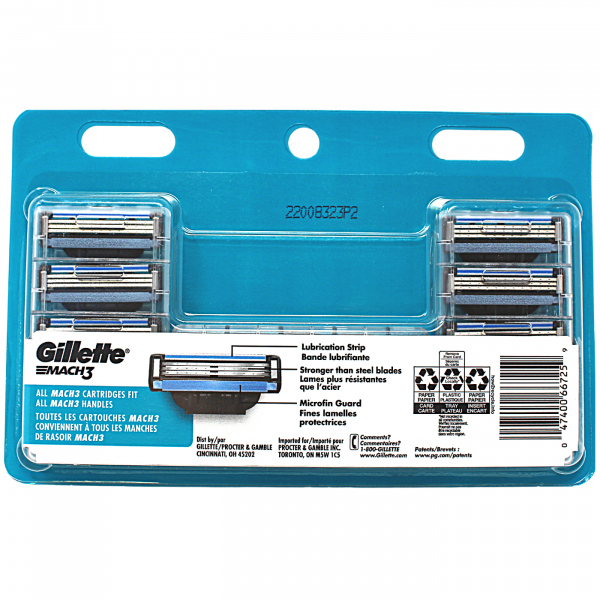 GILLETTE MACH 3 12CARTS CARDED/3 ()