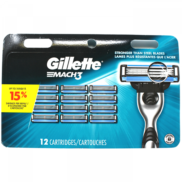 GILLETTE MACH 3 12CARTS CARDED/3 ()