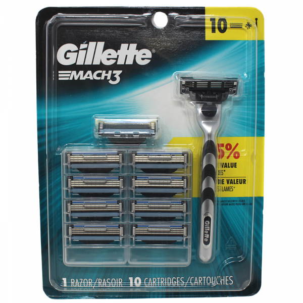 Gillette Mach 3 1rzr+10carts/3