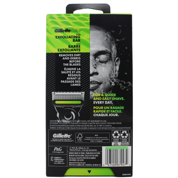 GILLETTE LABS 1RZR+1CARTS+1STND/R ()