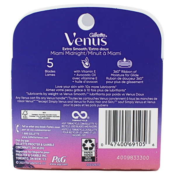 Gillette Venus 4cart Extra Smooth Miami At Midnight/