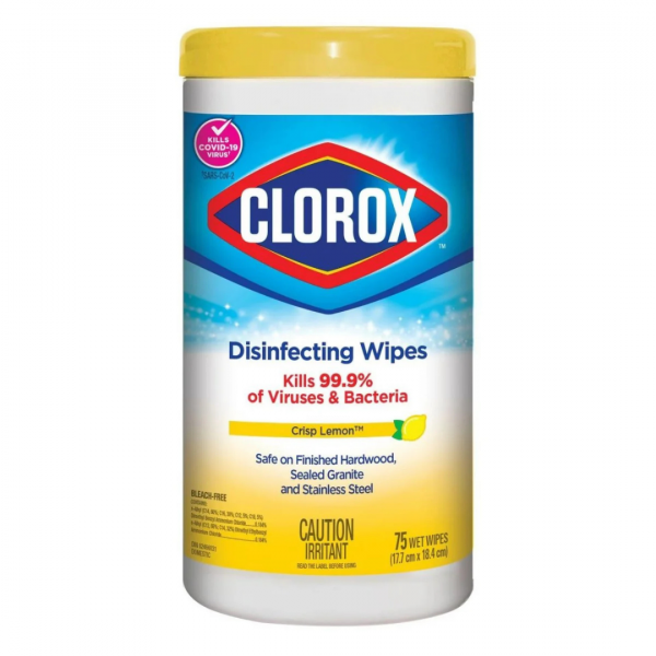 CLOROX 75CT DISINFECTING WIPES CRISP LEMON (B)/R12 ()