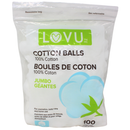 LOVU COTTON BALLS 100CT JUMBO (B) /48 ()