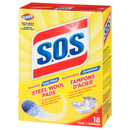 S.O.S 18CT STEEL WOOL PADS (B)/R12 ()