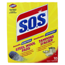 S.O.S 10CT STEEL WOOL PADS/6 ()