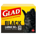 GLAD GARBAGE BAGS 30CT BLACK LARGE 90L(B)/R8-8 ()