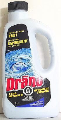 DRANO LIQUID CLOG REMOVER 900 ML