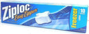 ZIPLOCK EASY ZIPPER FREEZER LRG 10 BAGS