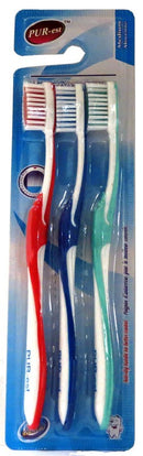 PUREST 3PK TOOTHBRUSH NORMAL BRISTLE MEDIUM
