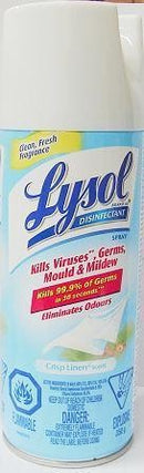 LYSOL DISINFECTED SPRAY CAN CRISP LINEN 350GM