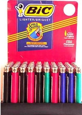 BIC LIGHTER LARGE 50PK, 6/CS