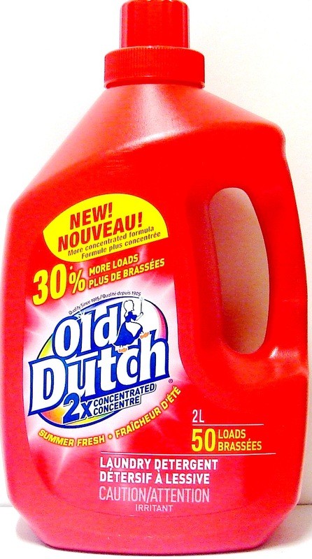 OLD DUTCH LIQUID DETERGENT SUMMER FRESH 50 LOAD 2.0 LT