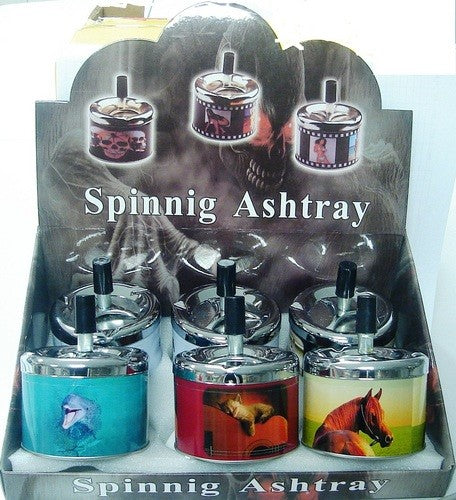 SKULL REVOLVING ASHTRAY ASS PICS