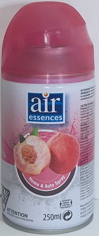 HOME & AUTO AIR ESSENCE SWEET WHITE PEACH 250MLX12