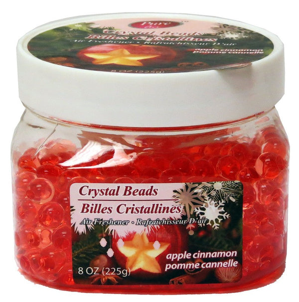 PURE KLEEN CRYSTAL BEADS AIR FRESHENER-APPLE CINNAMON 8oz (225 G)